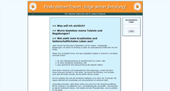 Desktop Screenshot of findedeinentraum.com